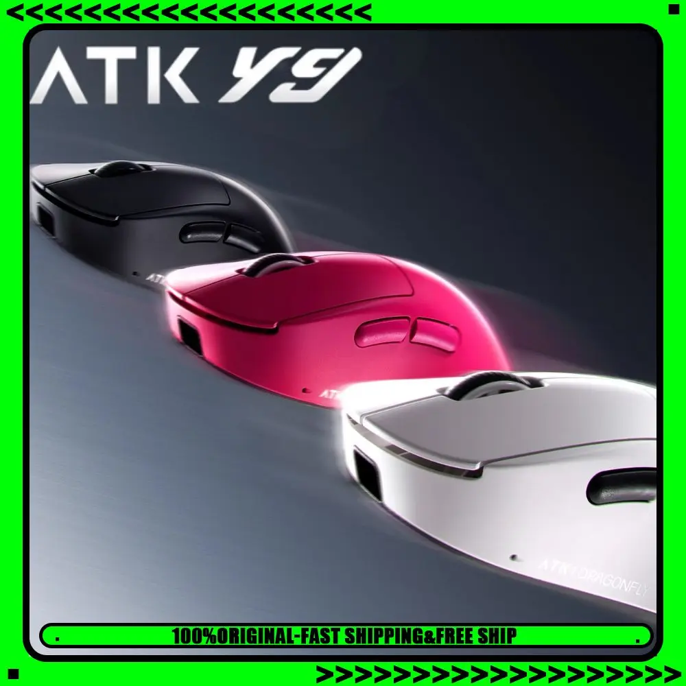 Esports Wireless Gaming Mouse - Ratón Inalámbrico ATK Dragonfly Y9, Ergonómico,