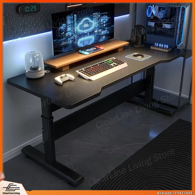 Esports Gaming Setup - Escritorio Eléctrico Ajustable en Altura para
