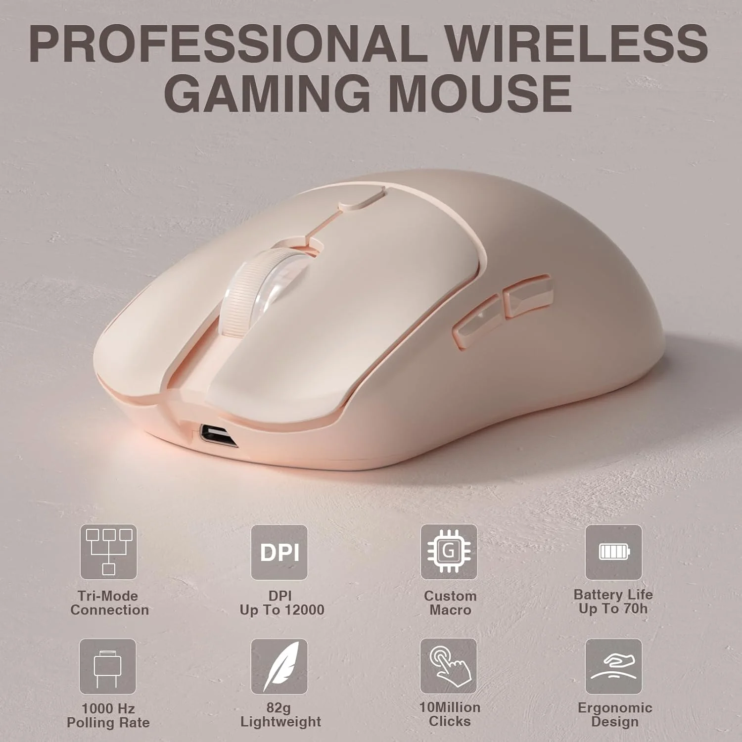Esports Wireless Gaming Mouse - Ratón Inalámbrico para Juegos AULA SC580X