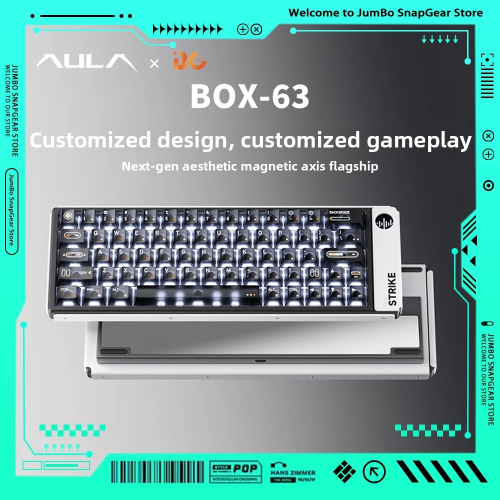 Esports Gaming Brands - Teclado Mecánico Personalizado AULA BOX63 BG