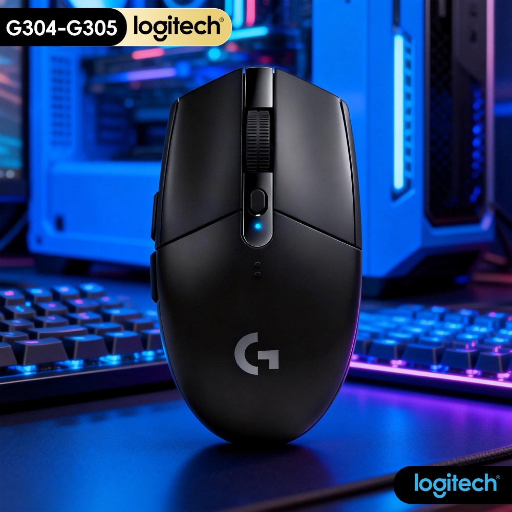 Logitech Mouse G203 - Ratón Inalámbrico Logitech G304 con Tecnología