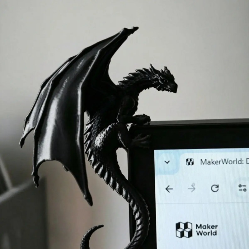 Esports Gaming Setup - Figura Decorativa de Dragón Recostado, Adorno
