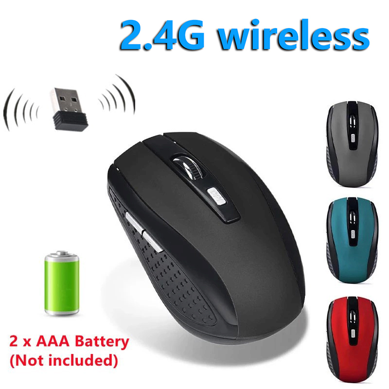 Esports Wireless Gaming Mouse - Ratón inalámbrico de 2,4G, ergonómico, portátil,
