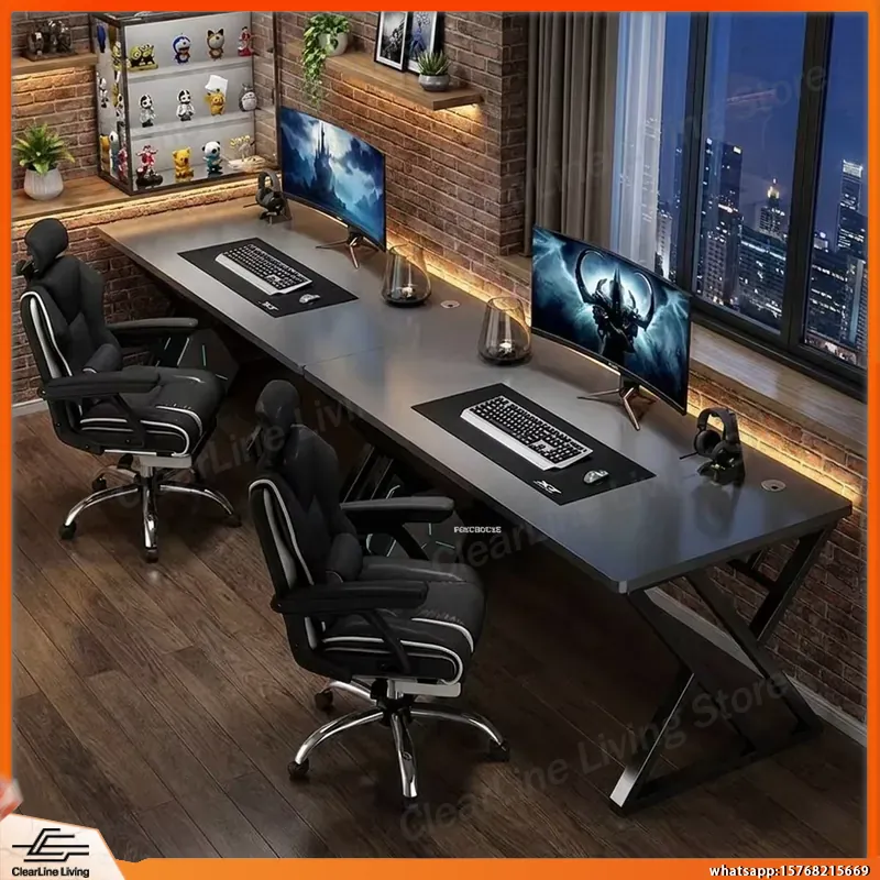 Esports Gaming School - Escritorio Doble para Computadora, Mesa de