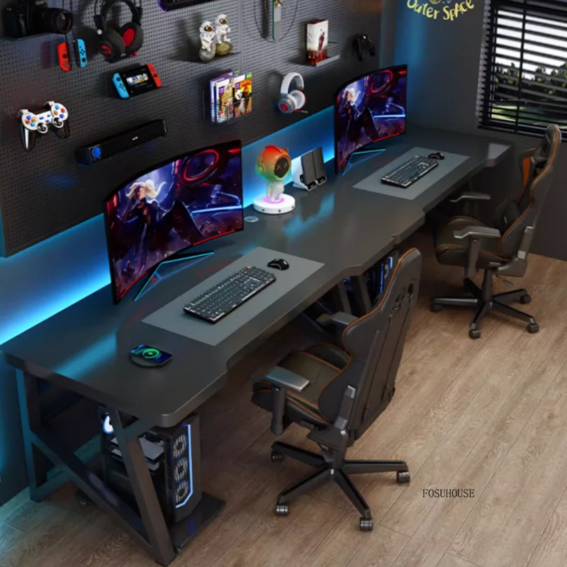 Esports Gaming School - Escritorios dobles modernos para ordenador, mesa