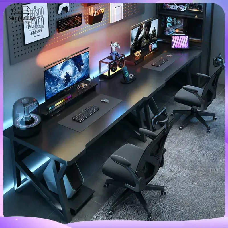 Esports Gaming School - Escritorio Doble Moderno para Oficina en