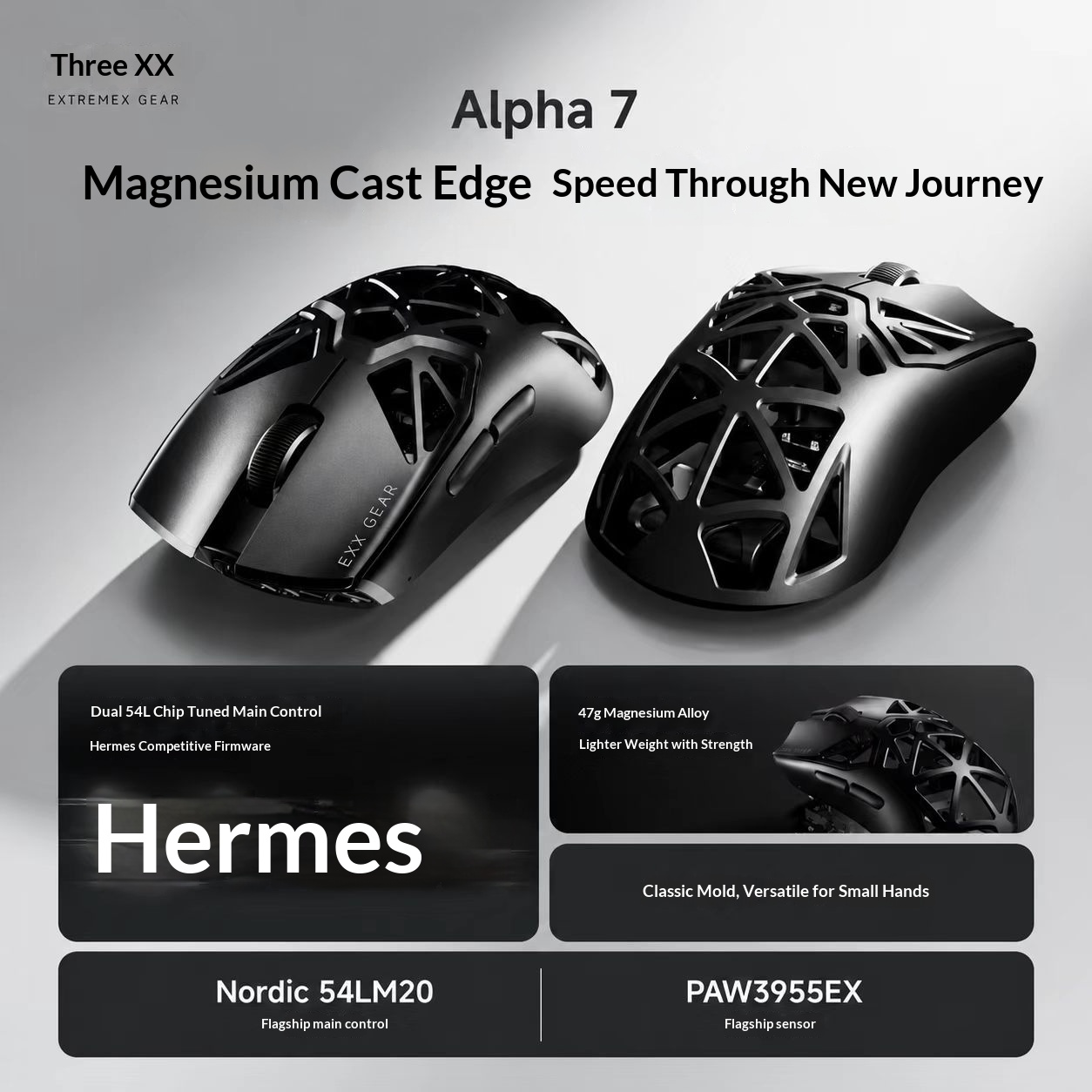 Ratón EXX Alpha 7, Ligero, Ina - Esports Wireless Gaming Mouse reseña y precio