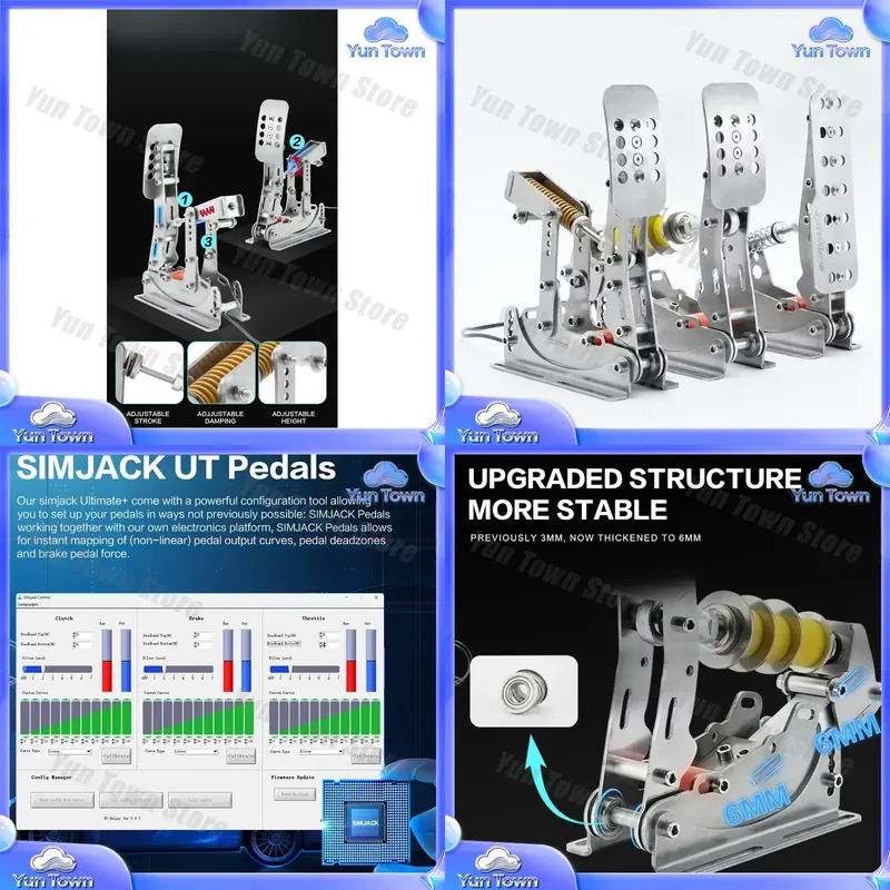 Nuevos Pedales UT Simjack para - Esports Gaming Setup reseña y precio