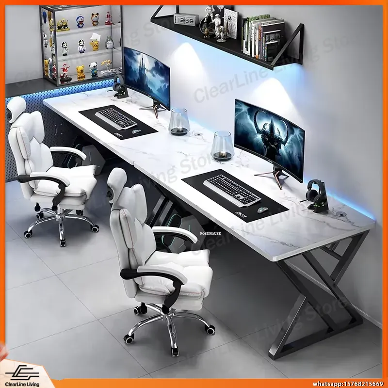 Escritorio Doble para Computad - Esports Gaming School reseña y precio