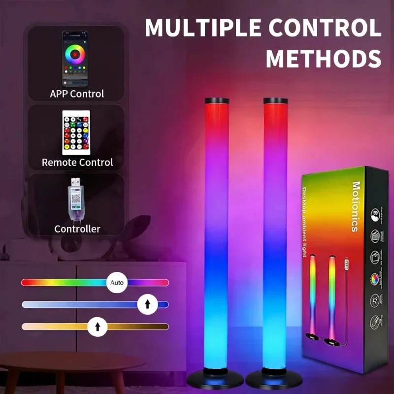 2 Lámparas de Pie RGB de 120 C - Esports Gaming Setup reseña y precio