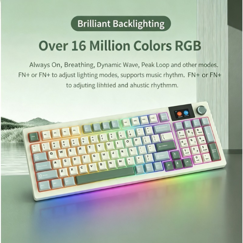 Teclado Mecánico Tri-modo LT95 - Esports Gaming Setup reseña y precio