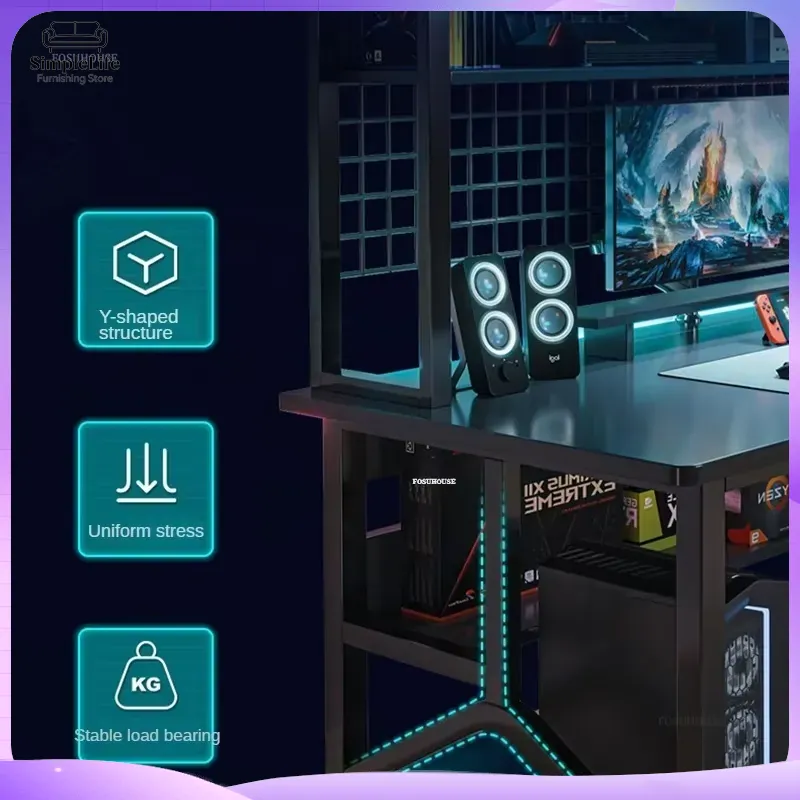 Escritorio Nórdico para Comput - Esports Gaming School reseña y precio