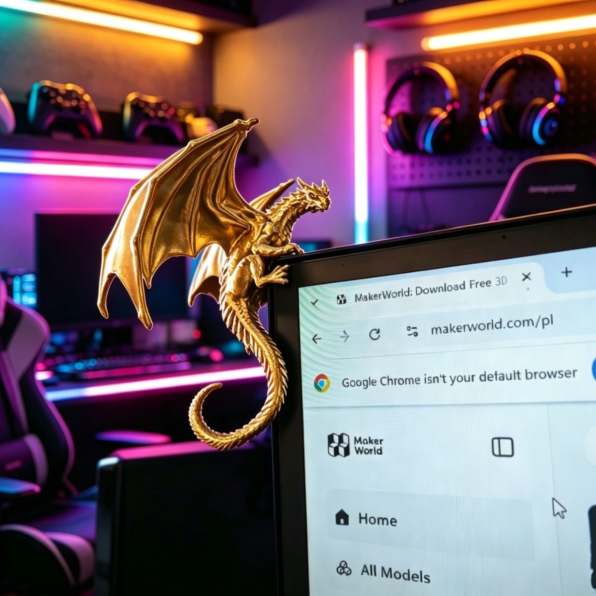 Figura Decorativa de Dragón pa - Esports Gaming Setup reseña y precio