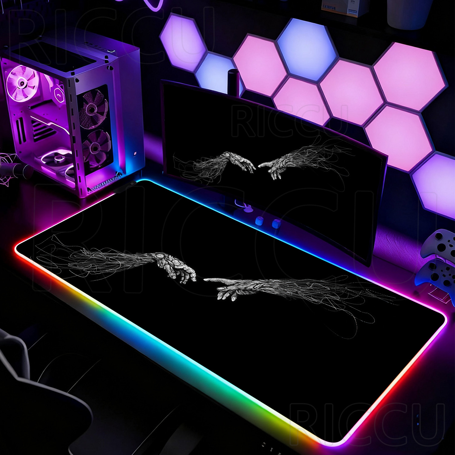 Alfombrilla de Ratón RGB XXL H - Esports Gaming Setup reseña y precio